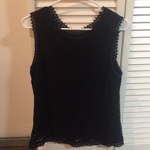 Black Merona lace tank